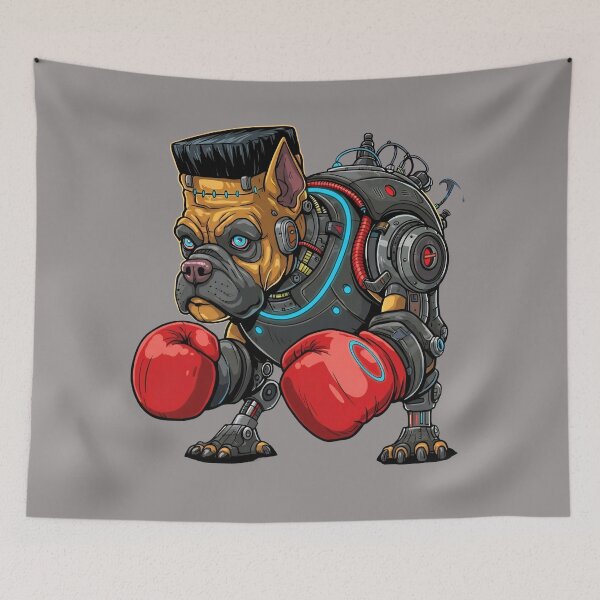 Item preview, Franketpetz Iron Fist Boxer - Franken Dog Combat Edition designed and sold by Frankenpetz.