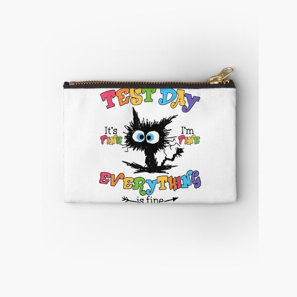 Item preview, Black Cat Test Day It's Fine I'm Fine Funny Teacher Testing Day designed and sold by AnitaBice.