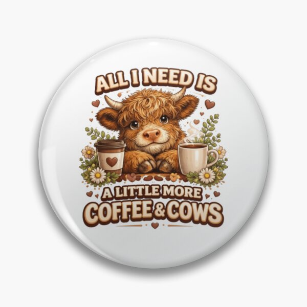 Item preview, All I Need Is Coffee & Cows – Cute Highland Cow Lover Shirt designed and sold by Mysticfirelight76 .