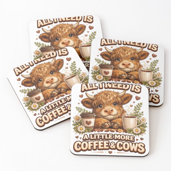 Item preview, All I Need Is Coffee & Cows – Cute Highland Cow Lover Shirt designed and sold by Mysticfirelight76 .