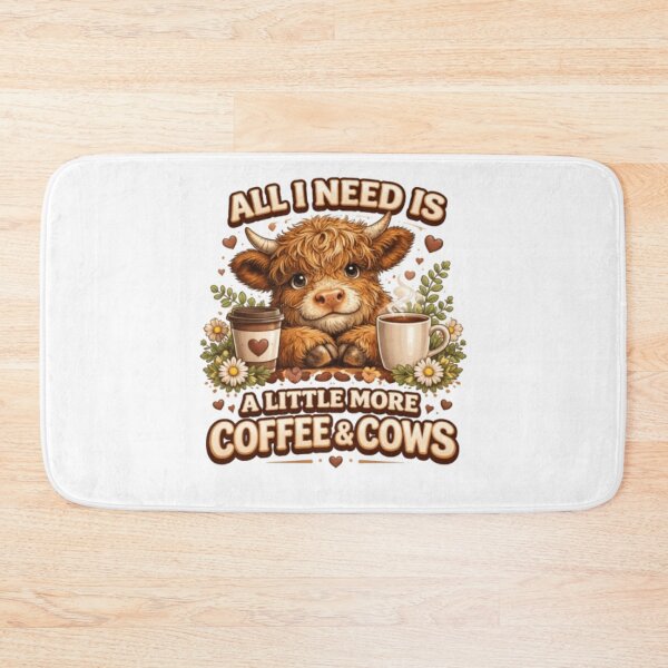 Item preview, All I Need Is Coffee & Cows – Cute Highland Cow Lover Shirt designed and sold by Mysticfirelight76 .