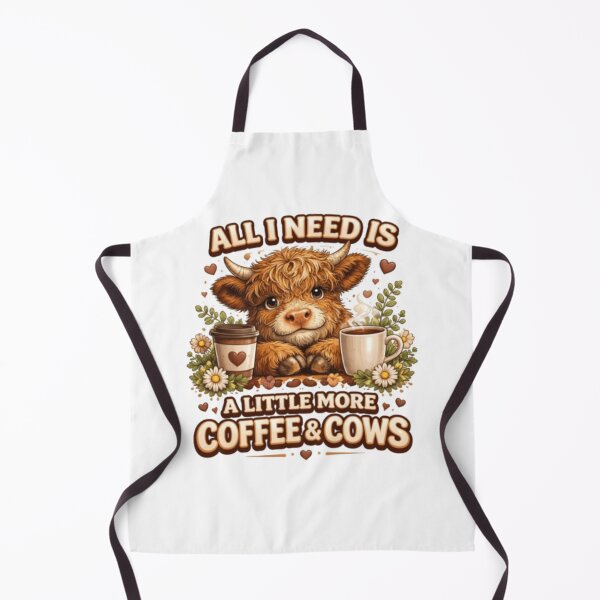 Item preview, All I Need Is Coffee & Cows – Cute Highland Cow Lover Shirt designed and sold by Mysticfirelight76 .