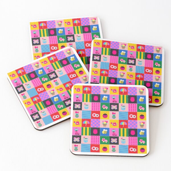 Item preview, Cute Spring Garden Patchwork with Floral and Nature Elements designed and sold by nuchz.