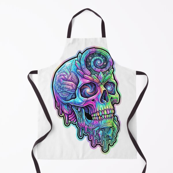 Item preview, colorful skull designed and sold by HOPPER420.
