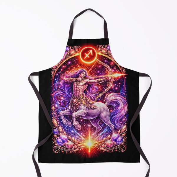 Item preview, Sagittarius Zodiac Centaur Archer - Cosmic Fire Sagittarius Symbol Poster designed and sold by David Brookes Digital.