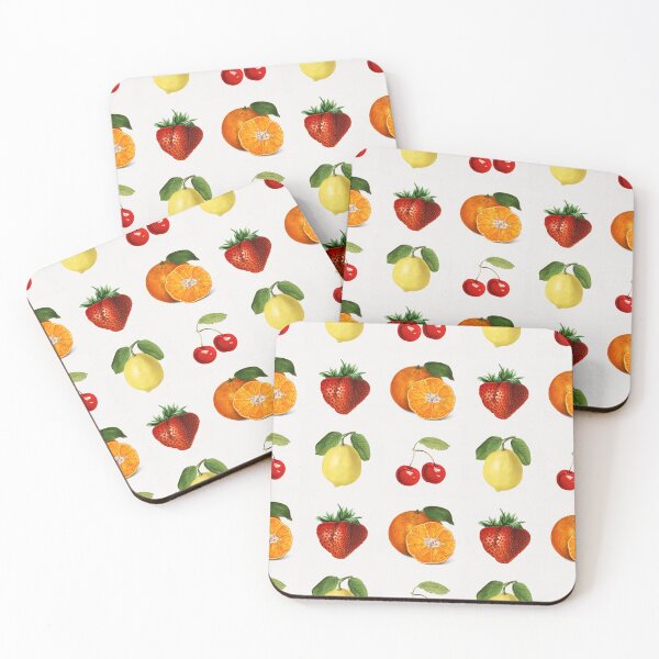 Item preview, Fruits Pattern (Cherry, Lemon, Strawberry, Orange) designed and sold by RabbitK.