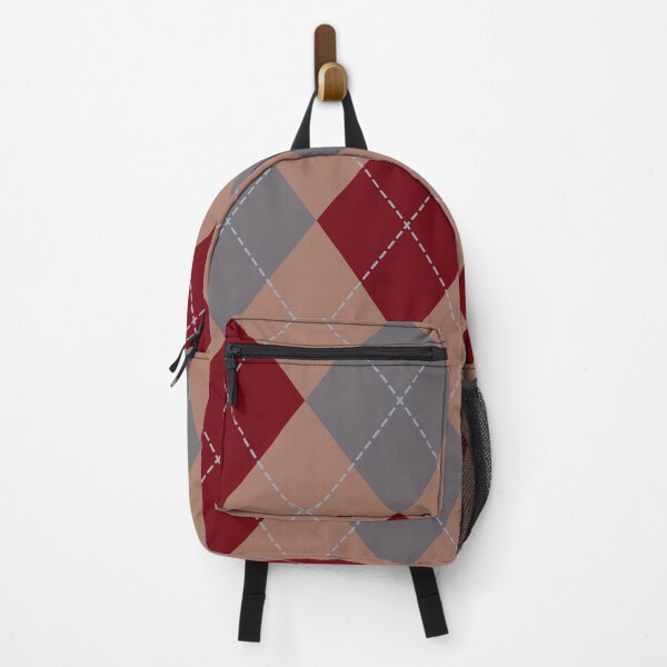 Item preview, Warm beige, Deep Red and Light graySeamless Argyle Pattern designed and sold by Cathy1207studio.