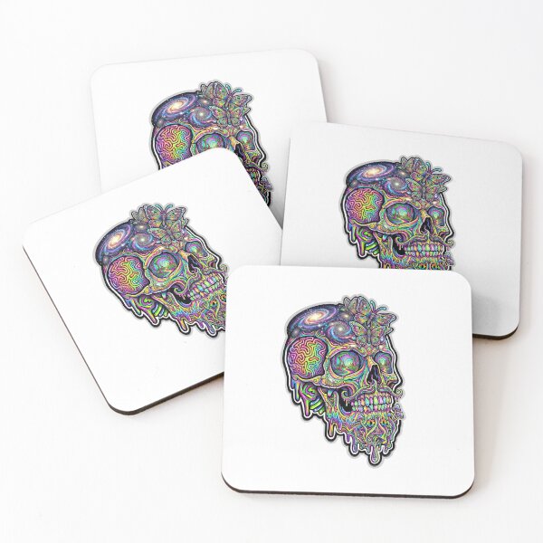 Item preview, Colorful skull designed and sold by HOPPER420.