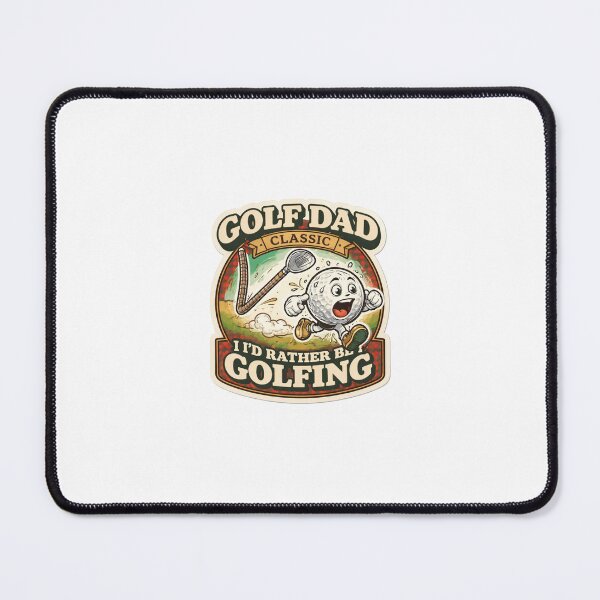 Item preview, Golf Dad Classic Plaid “I’d Rather Be Golfing” Funny Sticker designed and sold by SparkVault.