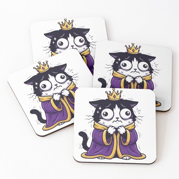 Item preview, The Constant Panic Kinger Cat designed and sold by Paws And Pause.