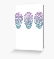 Candy Skulls Greeting Card