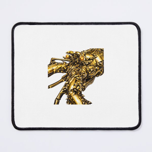 Item preview, Golden Cyber Spiny Lobster – Luxury Ocean Art designed and sold by RaccoonFish.
