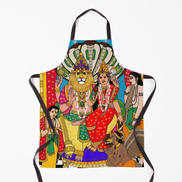 Item preview, Lakshmi Narasimha Sacred Art Design – Mythological Hindu Deity Illustration designed and sold by Harshit_Digital_Arts.