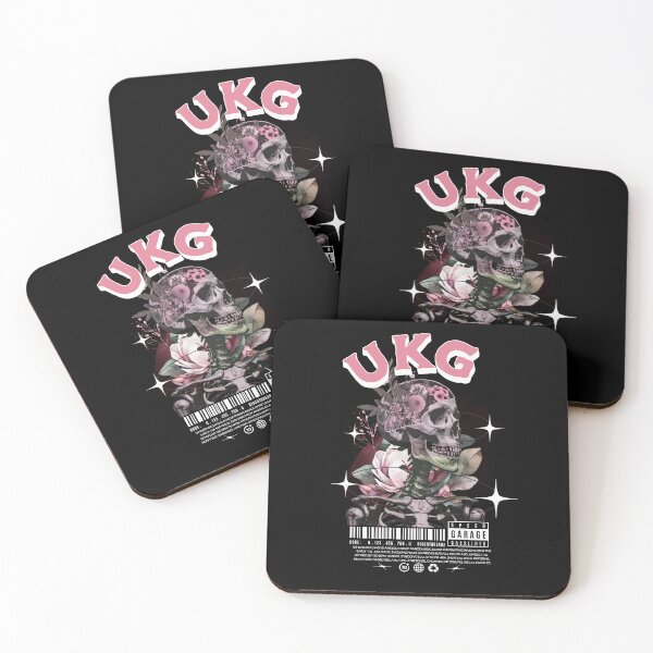 Item preview, UKG - Speed Garage Floral Skull (White)  designed and sold by Discothreadz.