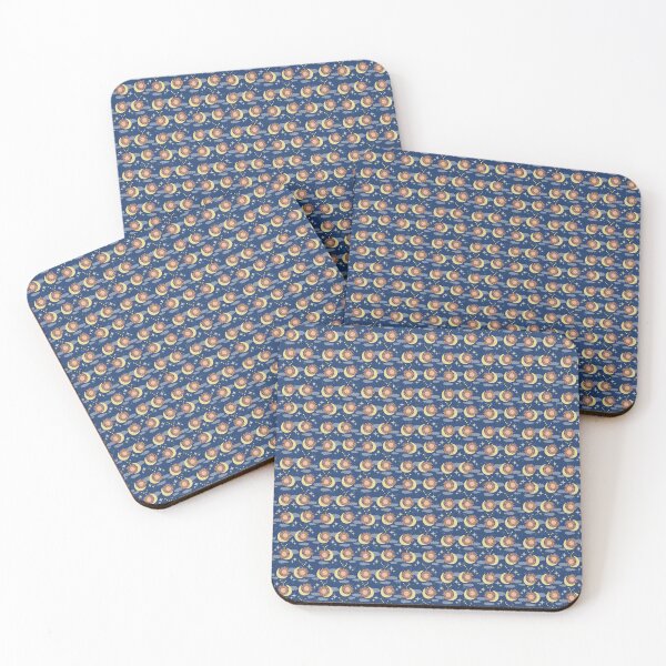 Item preview, XSmall scale of Navy Blue Celestial Sun Moon Whimsical Night Sky Pattern designed and sold by DColourMuse.