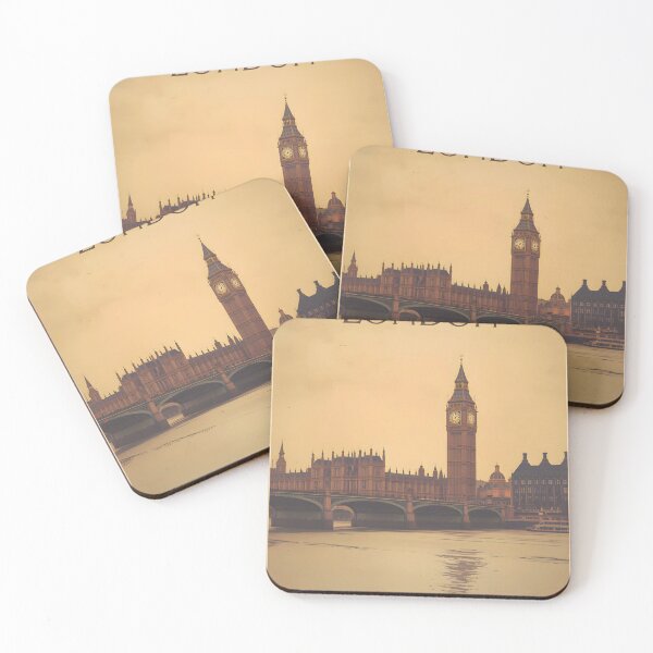 Item preview, Vintage London Big Ben Sticker with River Thames View designed and sold by FestivityFinds.