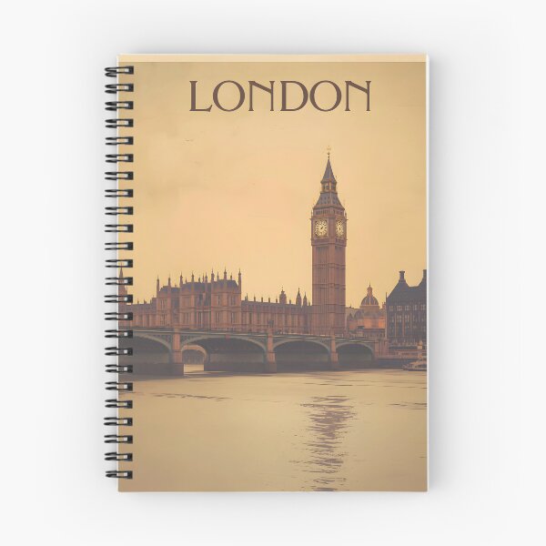 Item preview, Vintage London Big Ben Sticker with River Thames View designed and sold by FestivityFinds.