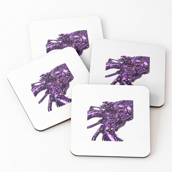 Item preview, Purple Cyber Spiny Lobster – Neon Ocean Creature designed and sold by RaccoonFish.