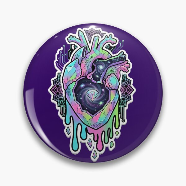 Item preview, colorful heart designed and sold by HOPPER420.
