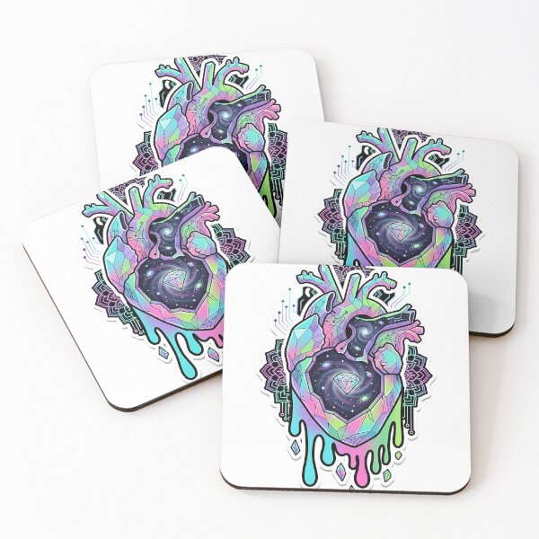Item preview, colorful heart designed and sold by HOPPER420.