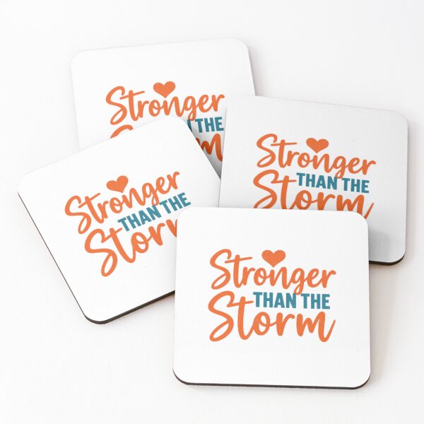 Item preview, Stronger Than The Storm - Motivational Mental Health Quote designed and sold by HBDStudio.