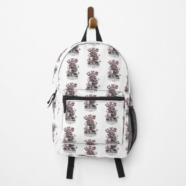Item preview, UKG - Speed Garage Floral Skull (Black)  designed and sold by Discothreadz.