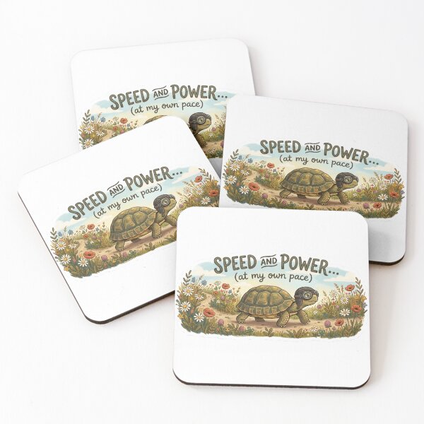 Item preview, Speed and Power (At My Own Pace) Tortoise designed and sold by Paws And Pause.