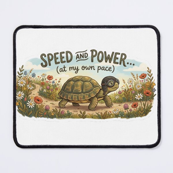 Item preview, Speed and Power (At My Own Pace) Tortoise designed and sold by Paws And Pause.