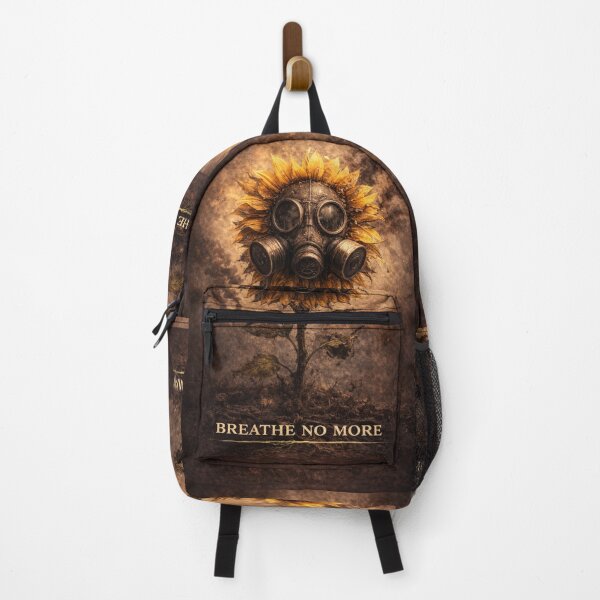 Item preview, Breathe No More – Air Pollution Environmental Awareness Sunflower Design designed and sold by OrbitOfMind.