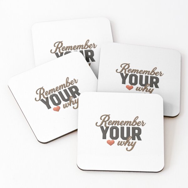 Item preview, Remember Your Why - Motivational Purpose Quote & Minimalist Typography designed and sold by HBDStudio.
