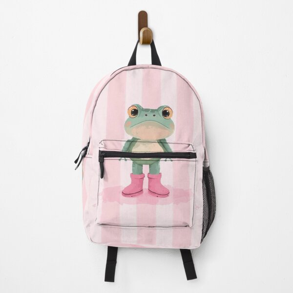 Item preview, Cute Frog with Pink Boots  designed and sold by TinyWarmThing.