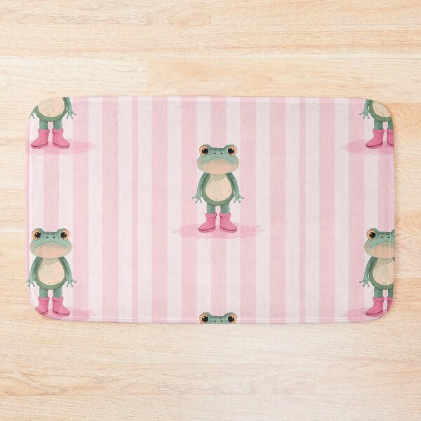Item preview, Cute Frog with Pink Boots  designed and sold by TinyWarmThing.
