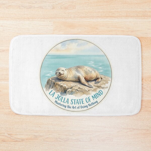 Item preview, La Jolla State of Mind: Sea Lion Watercolor designed and sold by Paws And Pause.