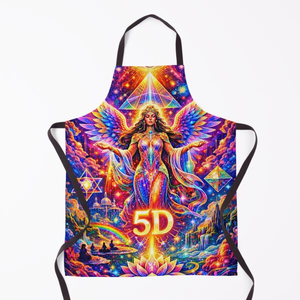 Item preview, 5D Ascension Angel - Cosmic Rainbow Eye of God & Sacred Geometry Poster designed and sold by David Brookes Digital.