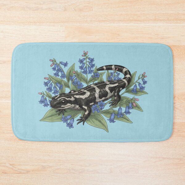 Item preview, Marbled Salamander with Bluebells designed and sold by BirdsnStuff.