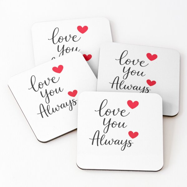 Item preview, Love You Always Romantic Sticker | Minimal Couple Love Quote designed and sold by Lovestickerco.