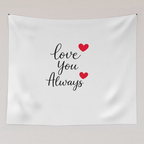 Item preview, Love You Always Romantic Sticker | Minimal Couple Love Quote designed and sold by Lovestickerco.