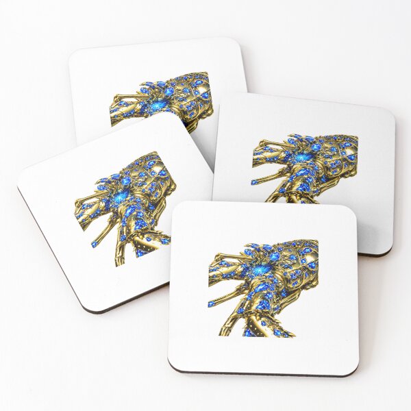Item preview, Sapphire Cyber Spiny Lobster – Luxury Ocean Jewel designed and sold by RaccoonFish.