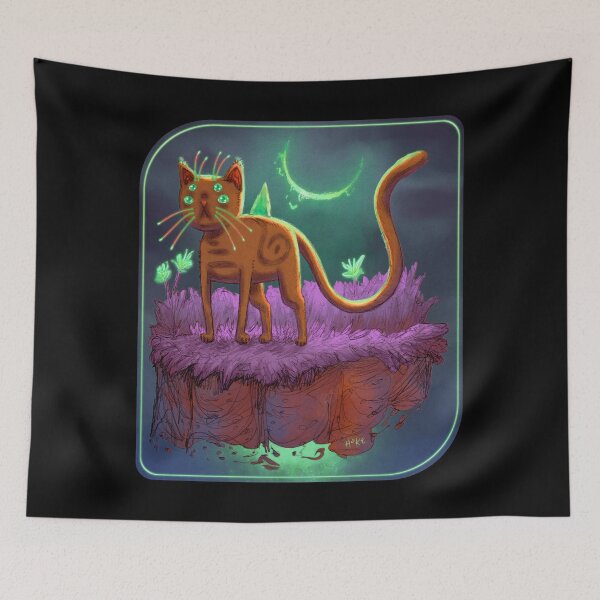 Item preview, Martian Moonlit Cat designed and sold by RHokeArt.