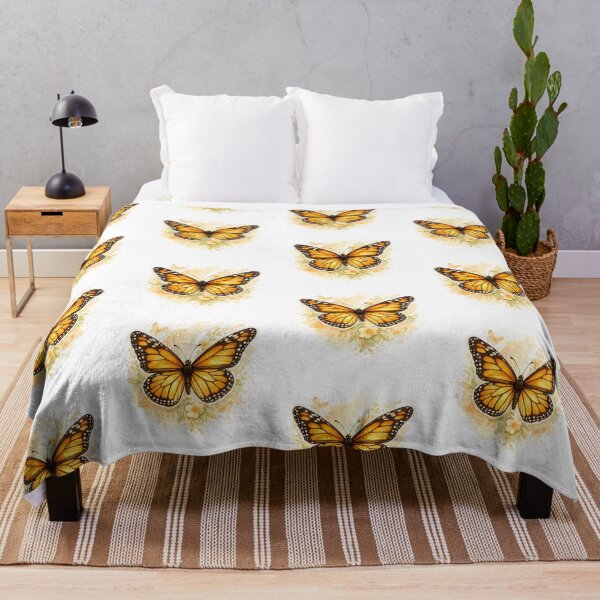 Item preview, Delicate Monarch Butterfly Watercolor Illustration designed and sold by Divakar Fashion.