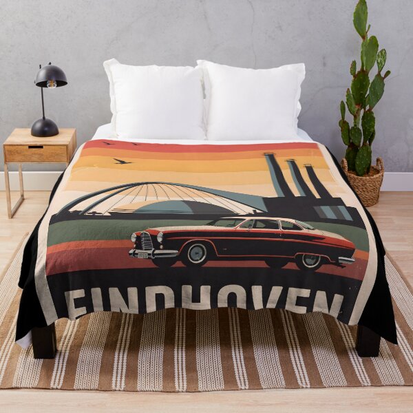 Item preview, Vintage Eindhoven Cityscape Poster designed and sold by FestivityFinds.