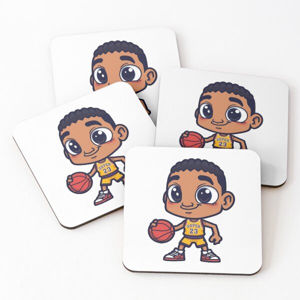 Item preview, Cute Chibi Basketball Player - "SUPER 23" Kawaii Sport Art designed and sold by RDproject.