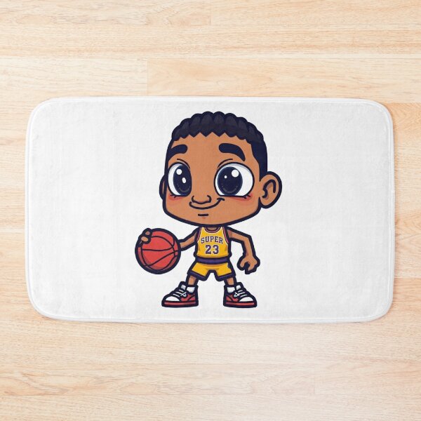 Item preview, Cute Chibi Basketball Player - "SUPER 23" Kawaii Sport Art designed and sold by RDproject.