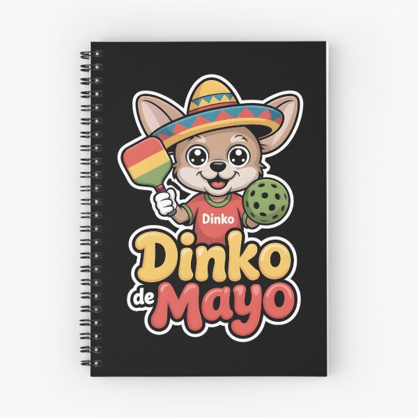Item preview, Dinko De Mayo: Funny Cinco De Mayo Dog Pickleball Fiesta Party, Cute Chihuahua Cartoon Design designed and sold by NewaveBoutique.