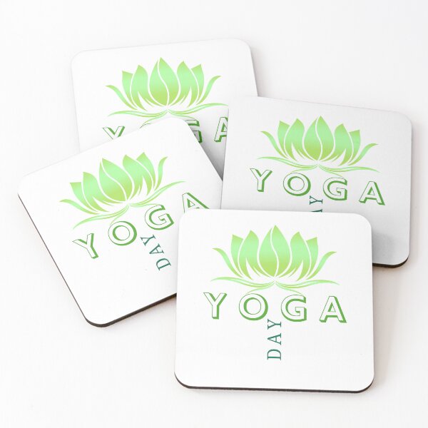 Item preview, Yoga Day Green Lotus Zen Desing designed and sold by LoudVictory.