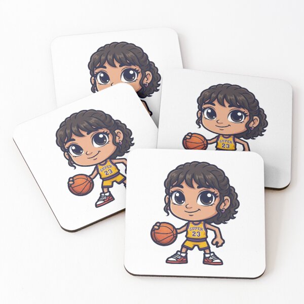 Item preview, Cute Chibi Basketball Girl - "SUPER 23" Kawaii Sport Art designed and sold by RDproject.