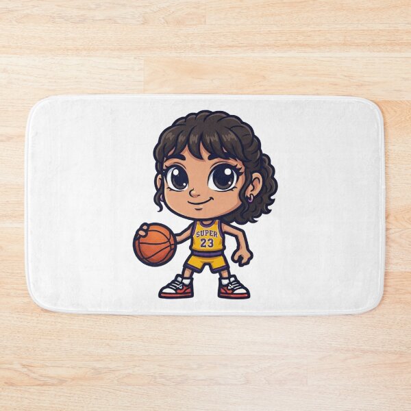 Item preview, Cute Chibi Basketball Girl - "SUPER 23" Kawaii Sport Art designed and sold by RDproject.