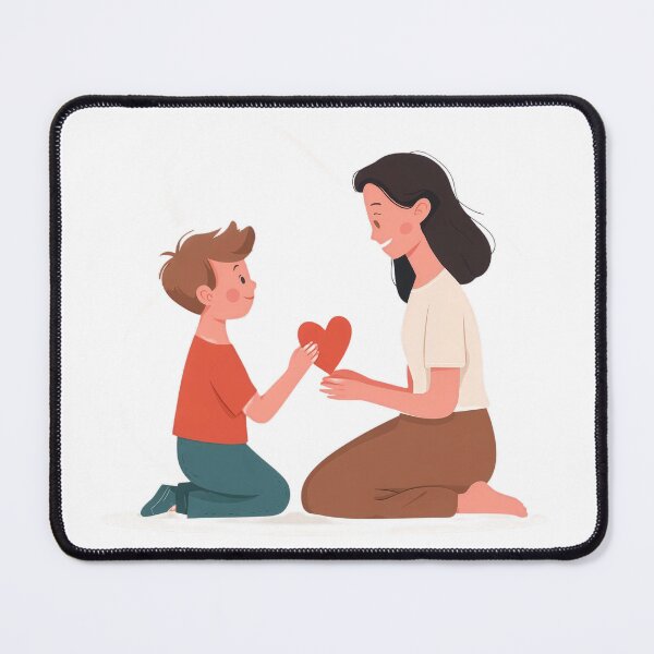 Item preview, Mother's Day Heart Illustration Warm Family Love designed and sold by BigStar-Cart.