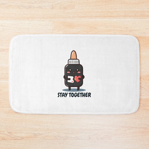 Item preview, Stay Together – Cute Glue & Heart Relationship designed and sold by meesara.