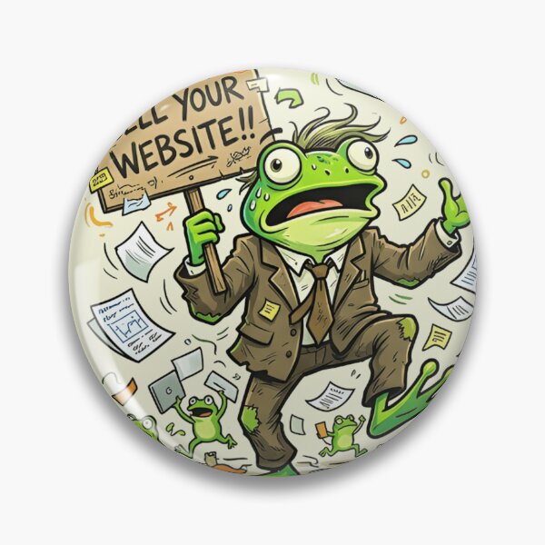 Item preview, Sell Your Website Frog T-Shirt – Funny Business Meme Frog designed and sold by ZyxDes.